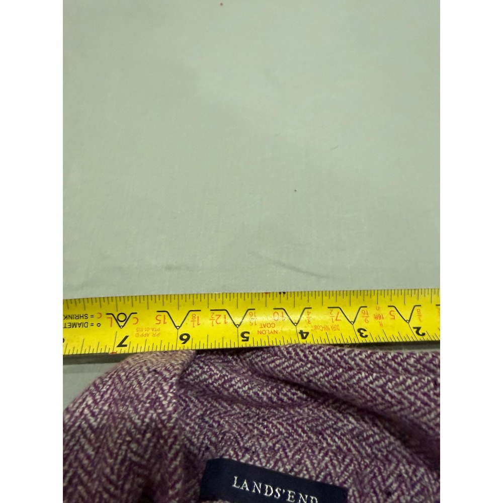 Classic Womens Lands End Herringbone Blazer 20W/P Purple - Picture 8 of 8